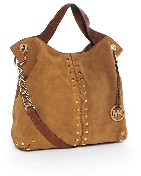 shoulder bag michael kors brown purse|brown suede Michael Kors handbags.